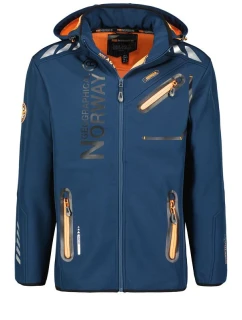 Pánská softshellová bunda Geographical Norway ROYAUTE NAVY -ORANGE DB MEN 068 NAVY / ORANGE (WY8028H/GN-MARINE / ORANGE)
