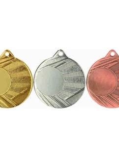 Stříbrná medaile s místem pro nálepku š 50 mm