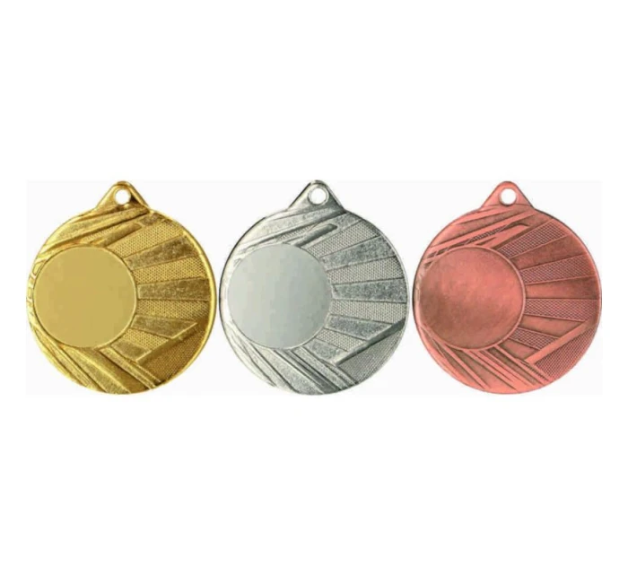 Stříbrná medaile s místem pro nálepku š 50 mm