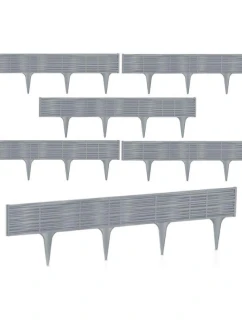 GARDEN PALISADA BORDER Proutěný trávníkový lem 390CM šedý kámen dětské