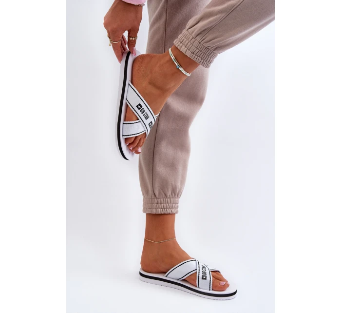 Dámské žabky na pěnové podrážce Big Star NN274A509 Bílé