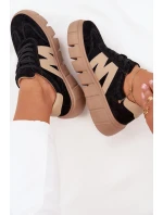 Dámské semišové sneakersy na platformě model 21704987 černé - VINCEZA Dámské semišové sneakersy na platformě model 21704987 černé - VINCEZA