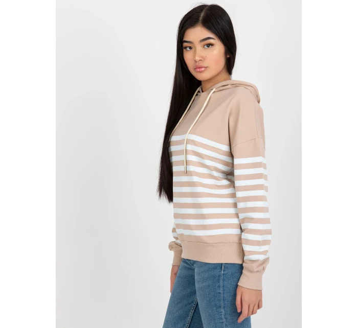 Dámská mikina LO BL DY 28.01 bílá béžová