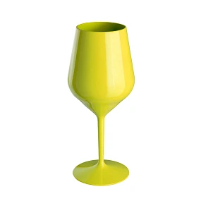 Žlutá nerozbitná sklenice na víno 470 ml model 20216700 - Giftela