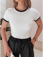 Dámské tričko s nápisem LUMINASI bílé FashionStreet RY2887