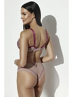 Brazilské plavky Ava 2271/B Divine Nude Wine S–3XL