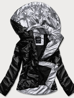 Černá dámská bunda se kapucí model 17044113 - ATURE