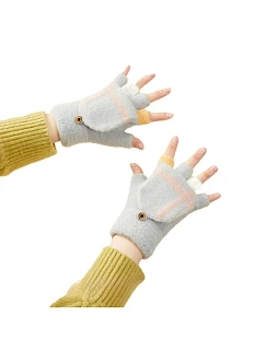 Dámské/dětské zimní rukavice - šedé