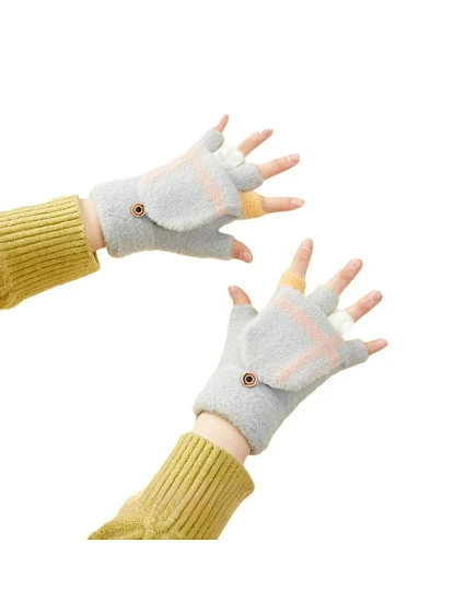 Dámské/dětské zimní rukavice - šedé Dámské/dětské zimní rukavice - šedé