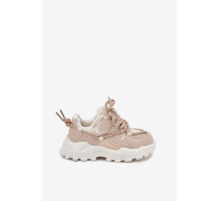 Sportovní boty sneakers dětské béžové model 21700447 - Boto Sportovní boty sneakers dětské béžové model 21700447 - Boto