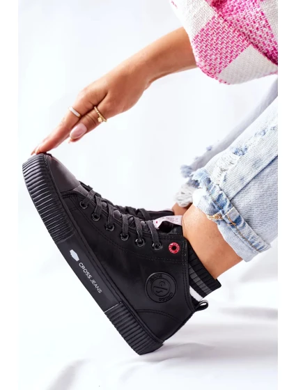 Dámské Tenisky Cross Jeans černé II2R4021 Dámské Tenisky Cross Jeans černé II2R4021