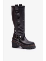 Kozačky na podpatku model 201305 Step in style Kozačky na podpatku model 201305 Step in style