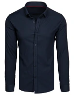Koszula męska SLIM FIT elegancka gładka granatowa FashionStreet DX2600
