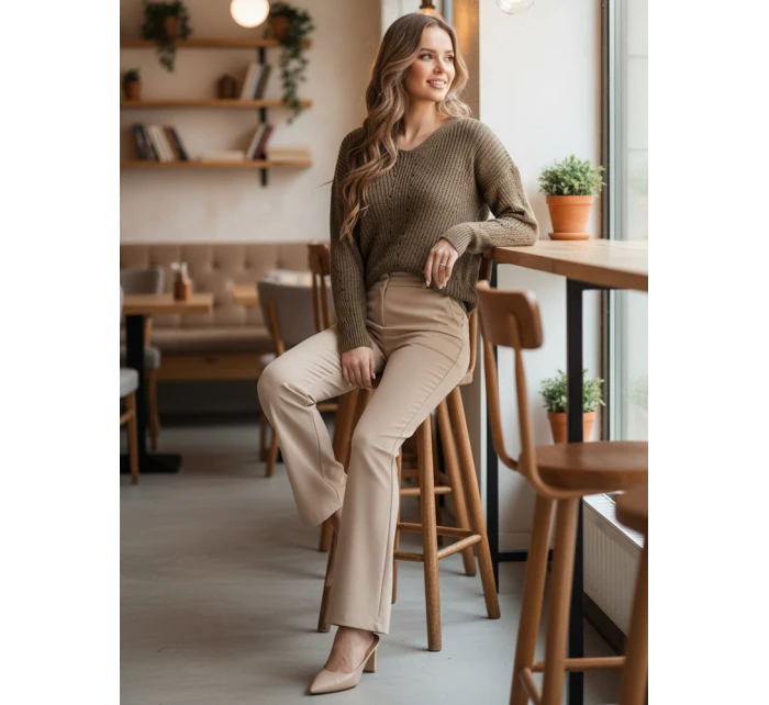 Dámský svetr beige Dstreet model 21982752 - FashionStreet