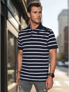 Pánská pruhovaná polokošile tmavě modrá Dstreet model 21987894 - FashionStreet