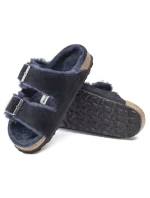 Arizona VL Midnight zateplené žabky semišová kůže široké regular model 20701490 - Birkenstock