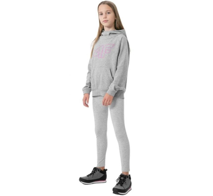 Dětské legíny 4F HJZ22-JLEG001 šedé - 4F
