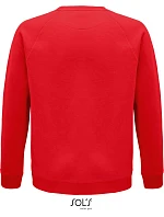 SOL'S Space Unisex raglánová mikina z bio bavlny 25.3567 red