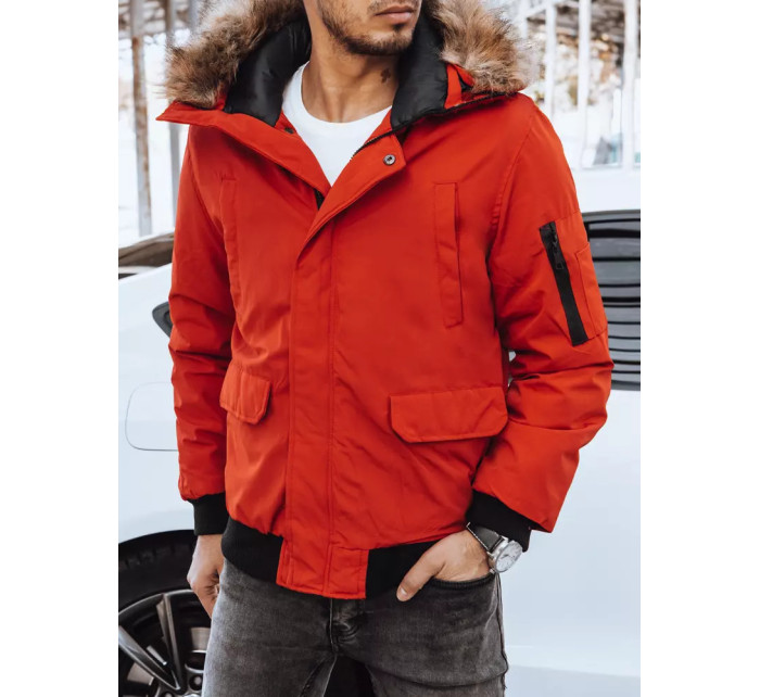 Červená pánská zimní bunda Dstreet TX4307