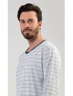 Pánská noční košile s dlouhým rukávem model 17774765 - Gazzaz