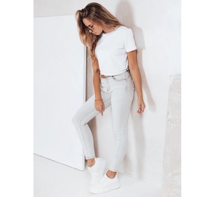 Dámské úzké džíny šedé FashionStreet UY2806