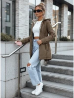 Kurtka parka damska z odpinanym kapturem khaki FashionStreet TY5451