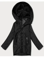 kurtka damska pikowana z kapturem Goodlookin czarna model 22003974 - S'WEST