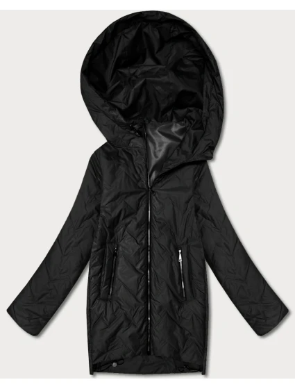 kurtka damska pikowana z kapturem Goodlookin czarna model 22003974 - S'WEST