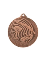 OCELOVÁ PLAVECKÁ MEDAILE FI 70 MMC3074 - BRONZOVÁ