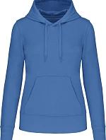 Kariban K 4028 Dámská eco-friendly mikina s kapucí 20.4028 light royal blue