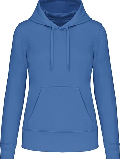 Kariban K 4028 Dámská eco-friendly mikina s kapucí 20.4028 light royal blue