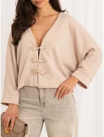 Sweter MI SW model 22340814 beżowy - FPrice Sweter MI SW model 22340814 beżowy - FPrice