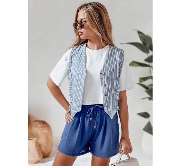 Dámské látkové šortky SUMMER TRIP blue FashionStreet SY0434