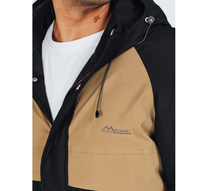 Pánská zimní bunda s kapucí FashionStreet camel TX5041