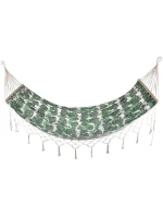 ZAHRADNÍ HOUPACÍ SÍŤ PRO 1 OSOBU 200X100CM S TYČÍ A STŘAPCEM MIAMI NATURA JUNGLE