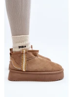 Sněhule na platformě se vzorem světle hnědé model 21645939 - Boto Sněhule na platformě se vzorem světle hnědé model 21645939 - Boto