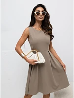 Sukienka MI SK model 22123785 ciemny bezowy - FPrice