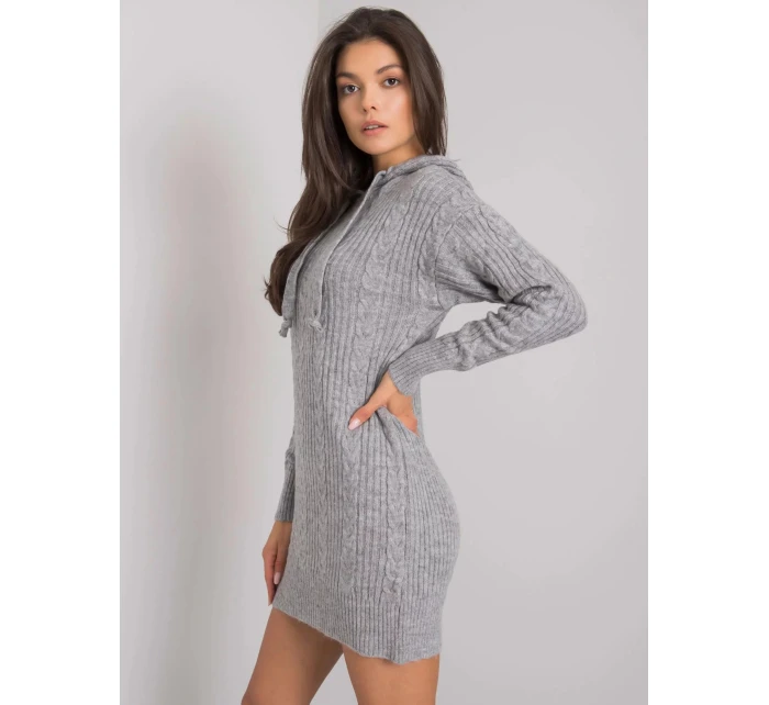 Dámské šaty s kapucí 7099 - RUE PARIS