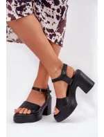 Sandály na podpatku model 209922 Step in style Sandály na podpatku model 209922 Step in style