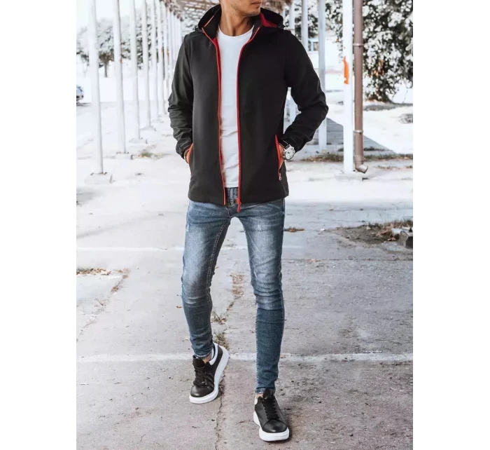 Pánská softshellová bunda černá Dstreet TX4173 Pánská softshellová bunda černá Dstreet TX4173