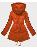 Oranžová oboustranná dámská bunda model 16151357 - MHM