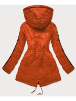 Oranžová oboustranná dámská bunda model 16151357 - MHM