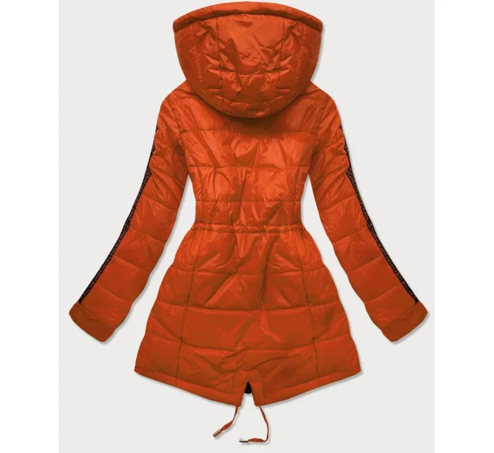 Oranžová oboustranná dámská bunda model 16151357 - MHM