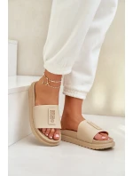 Dámské pantofle Big Star LL274A210 Béžové