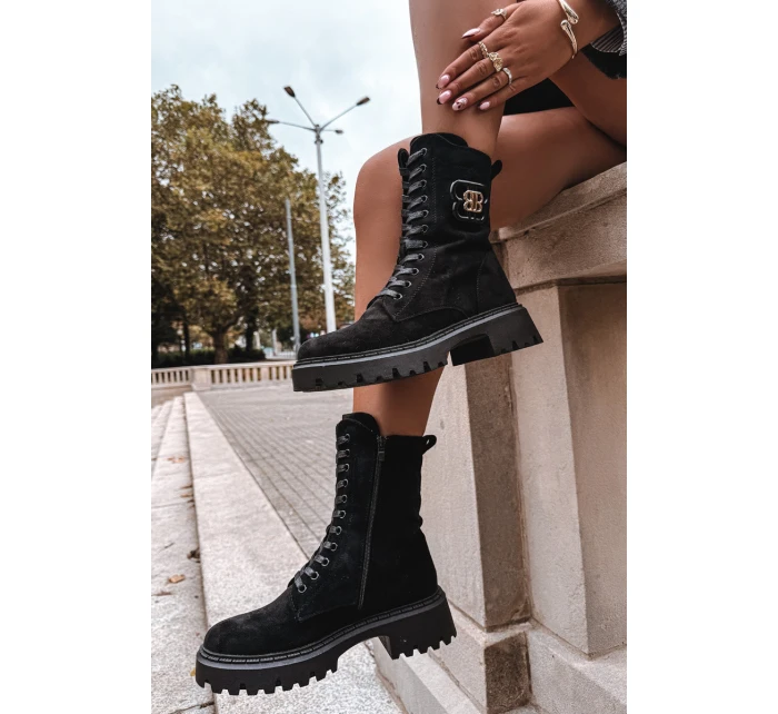 Dámské Workery s Ozdobným Zateplené Černé model 21715371 - Boto Dámské Workery s Ozdobným Zateplené Černé model 21715371 - Boto