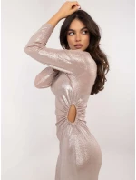 Sukienka DHJ SK model 20619208 beżowy - FPrice