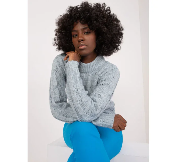 Sweter TW SW model 19529437 mietowy - FPrice Sweter TW SW model 19529437 mietowy - FPrice