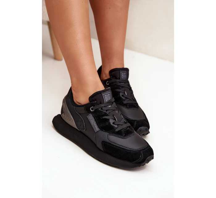 Dámské kožené tenisky Big Star Hi-Poly System – černé Dámské kožené tenisky Big Star Hi-Poly System – černé