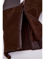 Dámské semišové “kovbojky” na sloupku – čokoládové Dylira Dámské semišové “kovbojky” na sloupku – čokoládové Dylira