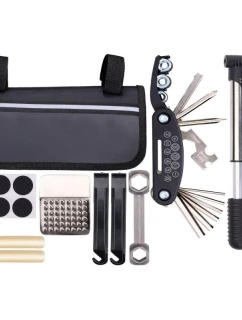 SADA NÁŘADÍ NA KOLO 14 POLOŽEK V KUFRU NA NÁŘADÍ NA KOLO